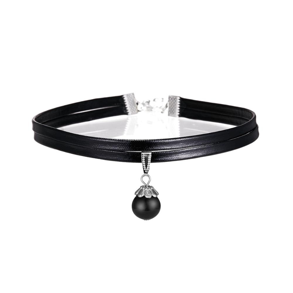 Choker Ketting Zwart Kant Fluwelen Strip Vrouw Kraag Partij Sieraden Ketting Handgemaakte Lederen Touw Sneeuwvlok Ster Sleutelbeen Keten: 5