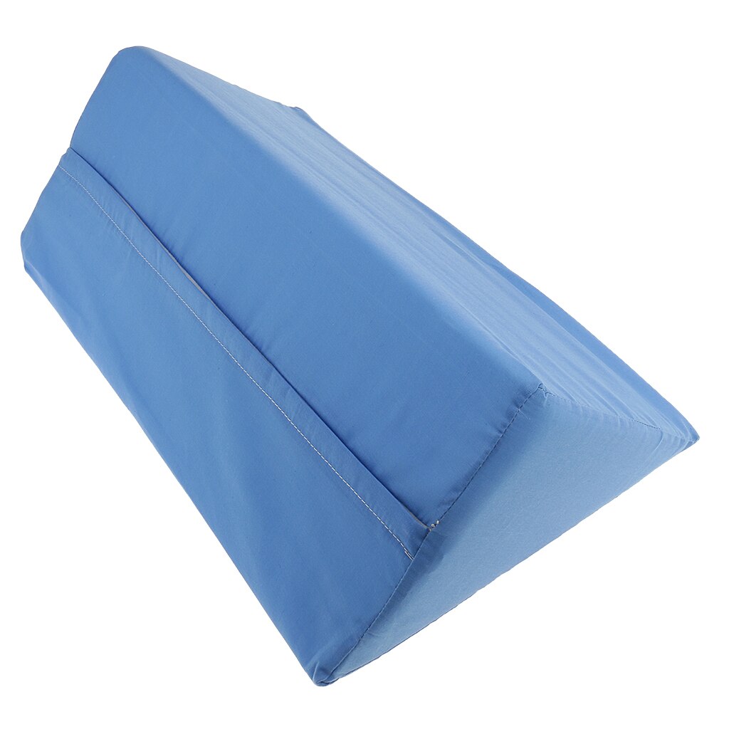 Foam Wedge Pillow Elevation Cushion Lumbar Support Zippered Cover