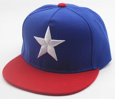 MAERSHEI Children's Big Five Baseball Hat kids caps boy outdoor street dance cap: Blue