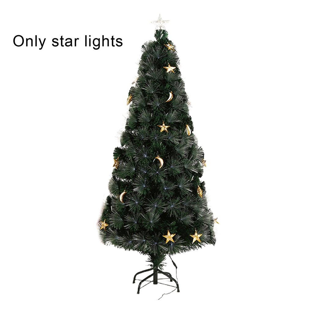 Kerstboom Luxe Plug-In Lichtgevende Gecodeerde Led Ster Licht Wit Versierd Glasvezel Kristallen Kerstboom Tapestry