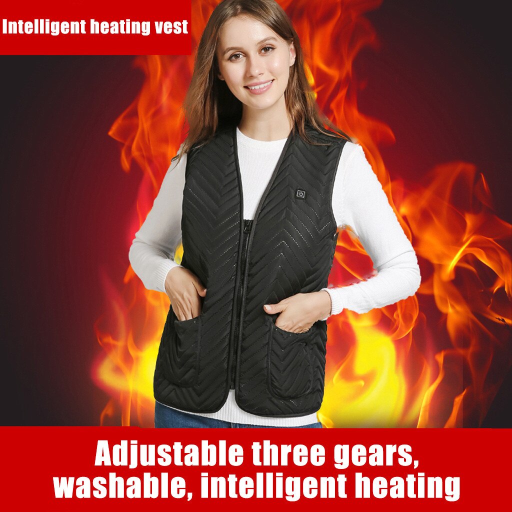 Unisex Adult Heated Cycling Jackets Outdoor Warm Clothing Heated Riding Skiing Fish Charging Via Heated Coat #t2g