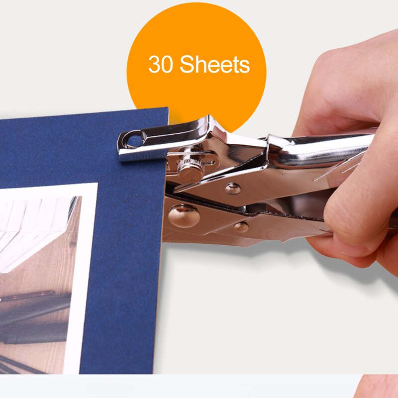 Máquina perforadora de papel, retenedor de Metal con etiqueta de ojal, cortador de papel, perforadora de agujeros para manualidades, suministros de encuadernación para álbum de recortes