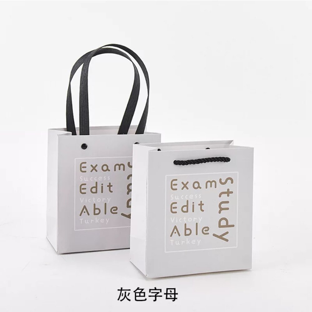 6 Stk/pak Cartoon Papieren Zakken Kraft Voor Festival Met Handvat