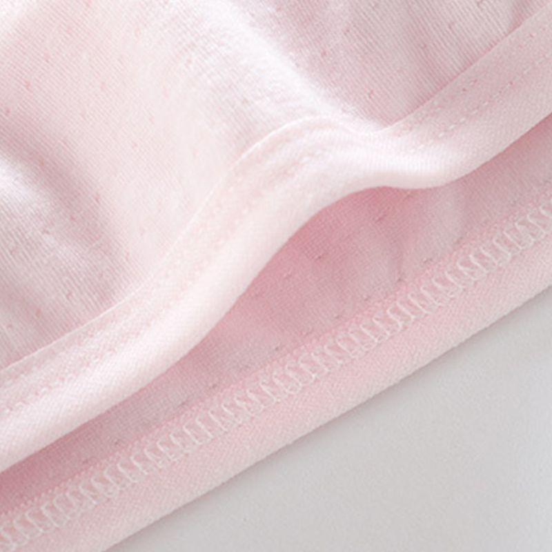 Teenager Puberty Girls Cotton Training Bra Spaghetti Straps Wire Free Sports Underwear Lightly Padded Embroidery Floral Applique