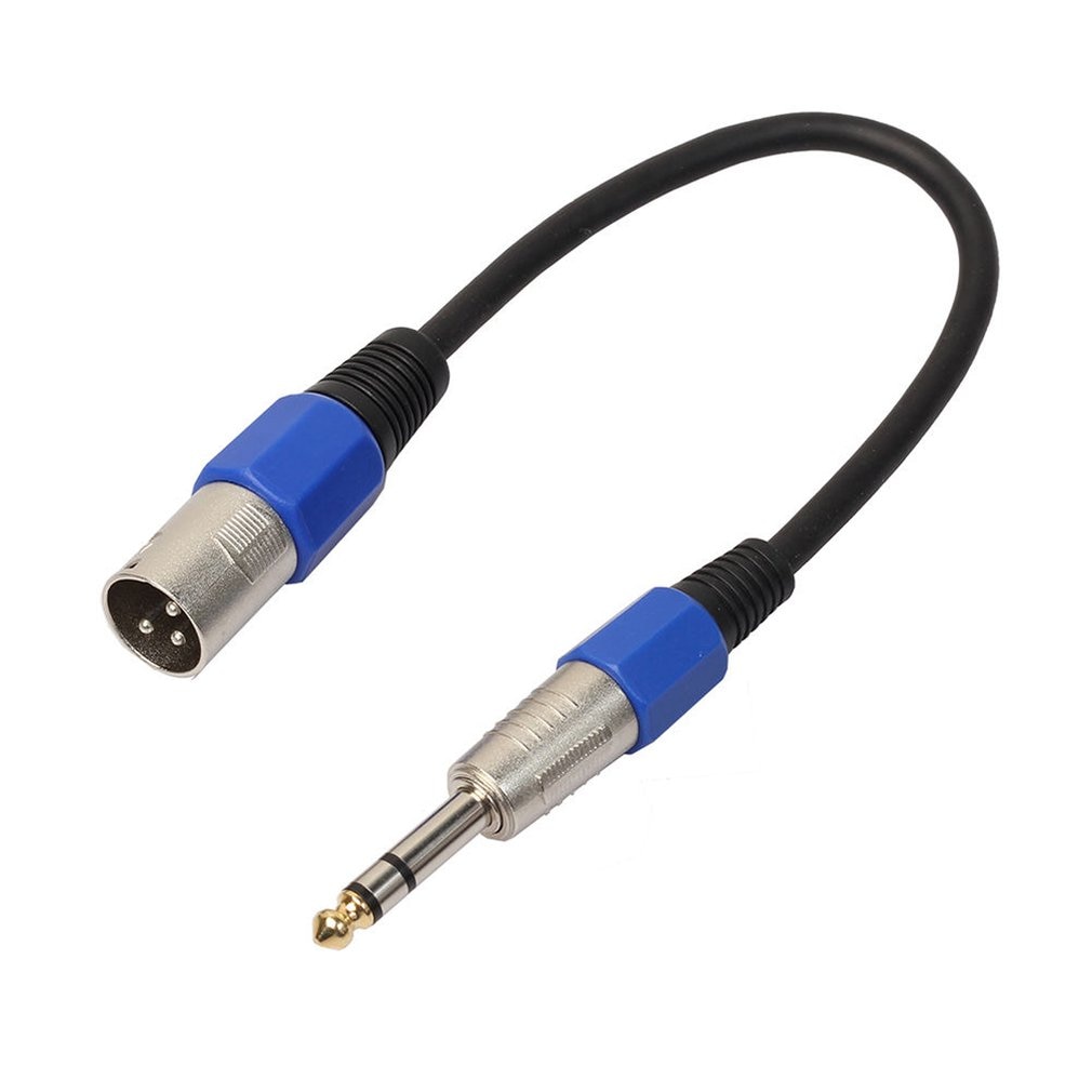 Mannelijke XLR naar 6.35mm Stereo Jack Kabel 0.3 m/0.5 m/1 m XLR Audio Kabel Actieve aangedreven Speaker kabel Lood TRS Gebalanceerde Audio