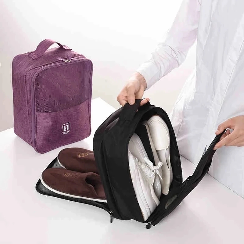Portable Travel Shoe Bag Slippers Sorting Bag Wardrobe Organizers Multifunction Travel Accessories Shoe Organizer Storage Bag