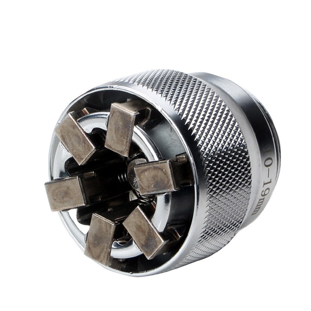 10-19mm Adjustable Hex Universal Socket Torque Ratchet Socket Adapter Wrench Head Spanner Sleeve Durability Repair ToolAccessory: sleeve  post