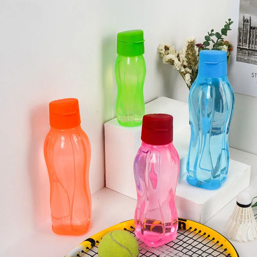 800/1100Ml Plastic Waterfles Grote Capaciteit Lekvrije Flip Top Drinkfles Met Handgreepband Lichtgewicht Reisketel