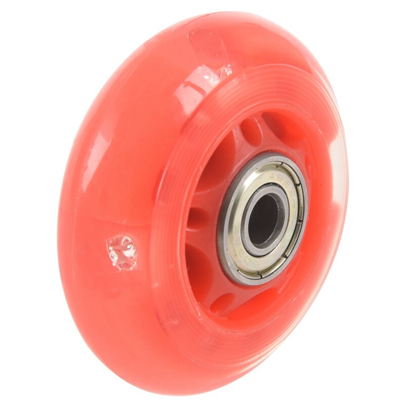 1 par 8mm diâmetro 608zz rolamento inline scooter patinação roda de skate vermelho