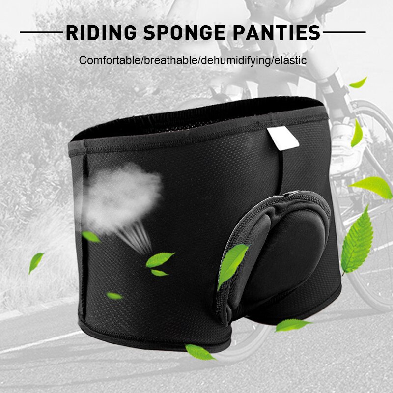 Cycling Shorts Bicycle Underwear Pro 5D Gel Pad Shockproof Cycling Underpant Bicycle Shorts Bike Underwear with Sponge Gel Padde