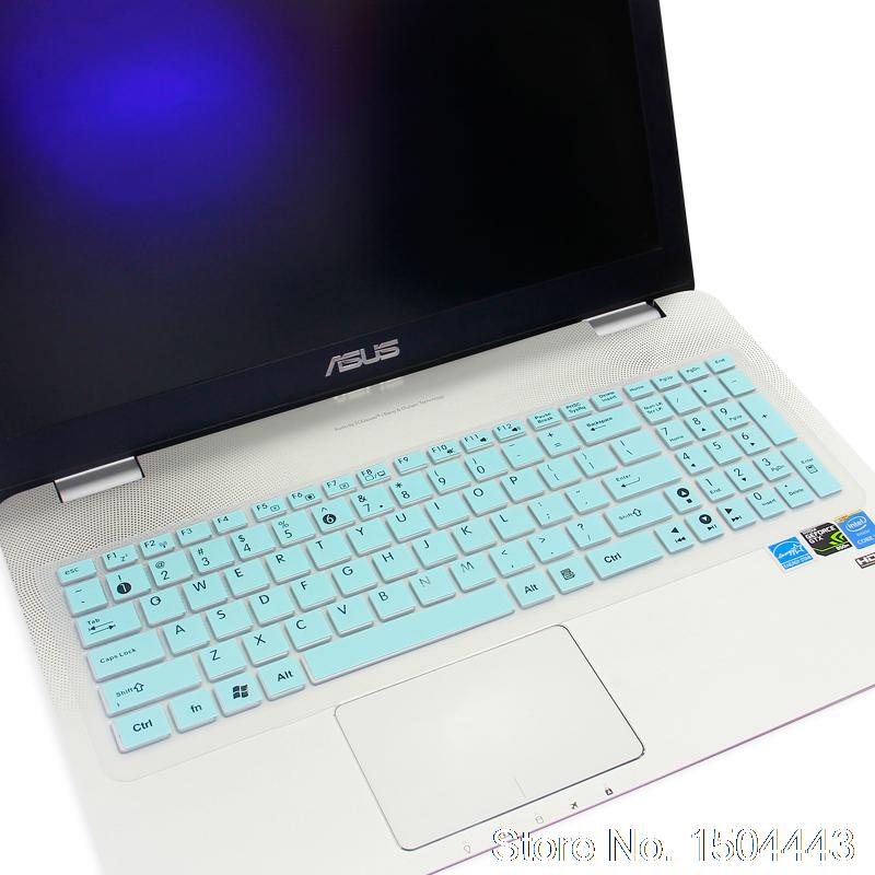 Pour Asus X555 X555Y X555YI K550D K555L X502C S550C Y582 A56 15 15.6 pouces clavier d'ordinateur portable En Silicone De Protection Couverture de Clavier: whiteblue