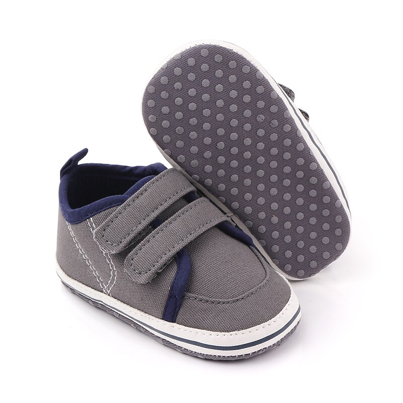Babyskor pojkar flickor sneakers som andas sportspjälsäng mjuk first walker fritidsskor first walkers i 0-12 månader