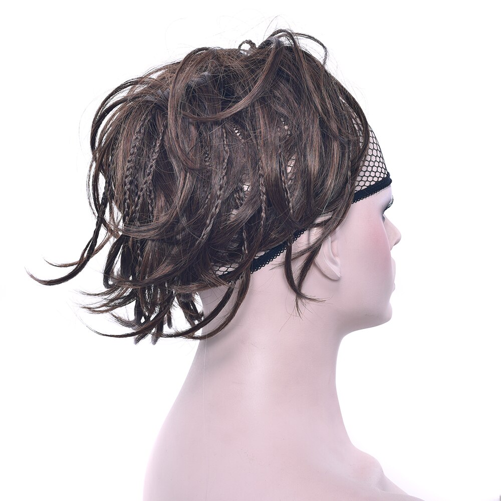 Soowee-Diadema de pelo sintético para mujer, moño, trenza de fibra de alta temperatura, diadema de rodillo: 230