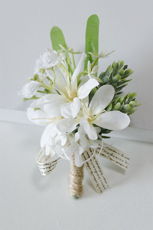 Corset de mariage pour hommes, fleur de Rose, bricolage, bouton, broche de demoiselle d'honneur, décoration de fête de mariage: Corsage style 1