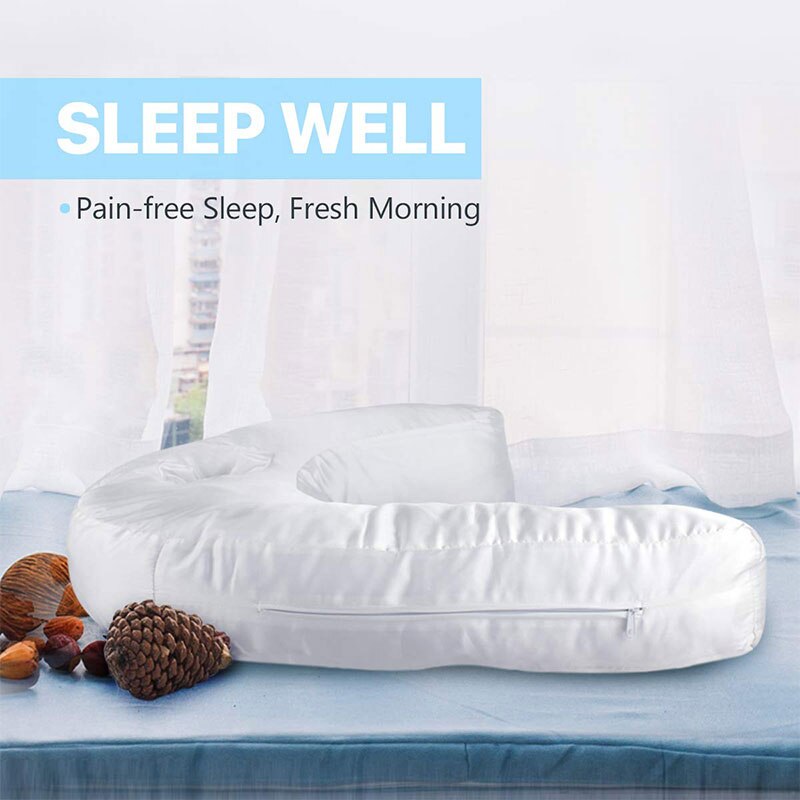 U-Shaped Side Sleepers Pillow Cotton Neck Back Pain Relieve Health Cushion Neck Spine Protection Pillow Side Pillow