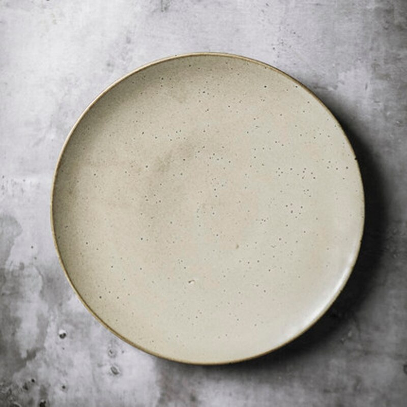 Japanse Keramische Servies Schotel Grote Plaat Grote Size Huishouden Grote Maat Ontbijt Plaat Retro Ondiepe Vis Plaat Commerciële