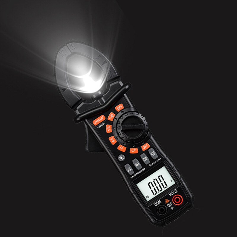 True RMS Clamp Meter 1mA Plier Ammeter Car repair Digital Multimeter DC AC Current Volt Temp Capacitor Tester