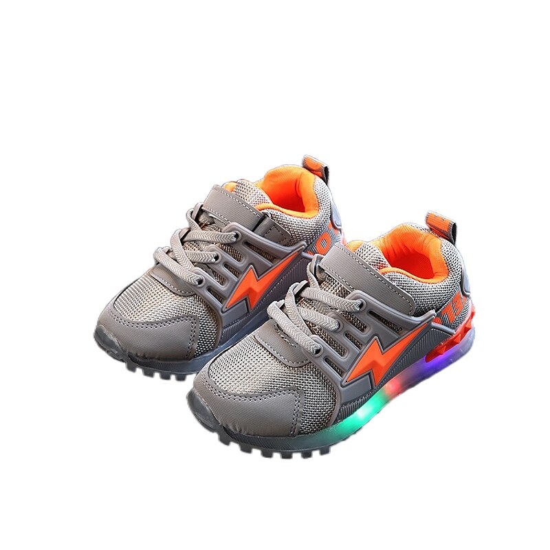 Voorjaar Kinderen Licht-Up Sport Schoenen Jongens En Meisjes Antislip Lightning Ademend Vrije Tijd Sport kids Schoenen CS150