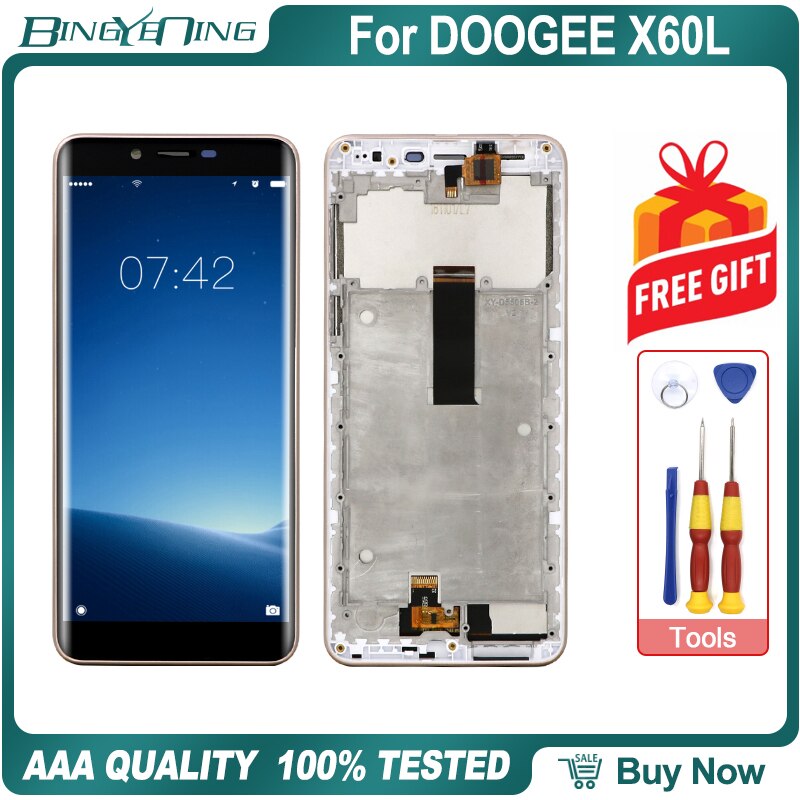 pour DOOGEE X60L LCD et écran tactile numériseur avec cadre écran module réparation accessoires de remplacement pièces