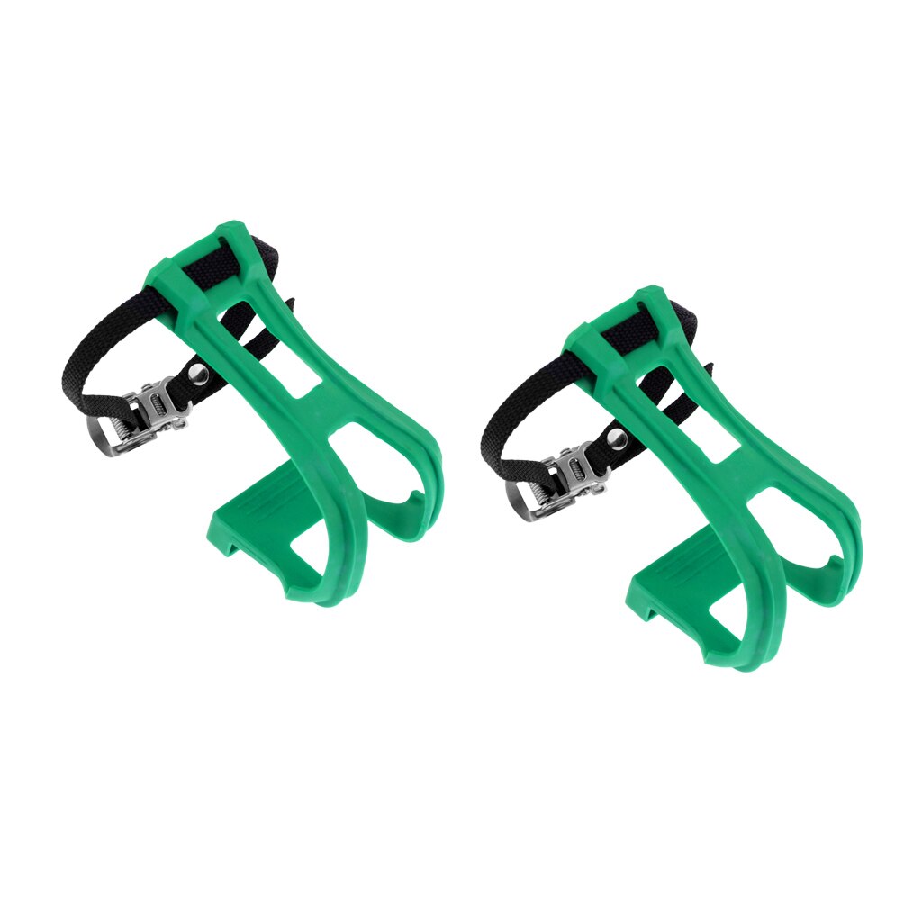 2 stuks fiets antislip pedalen teenclips riempjes vaste versnelling nylon: Groente