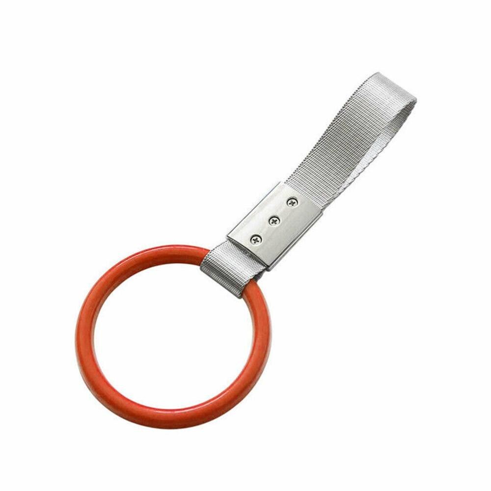 EIDRAN Universal Round JDM Tsurikawa Ring Subway Train Handle Strap Charm Drift Toy Bosozoku Car Accessories: Orange