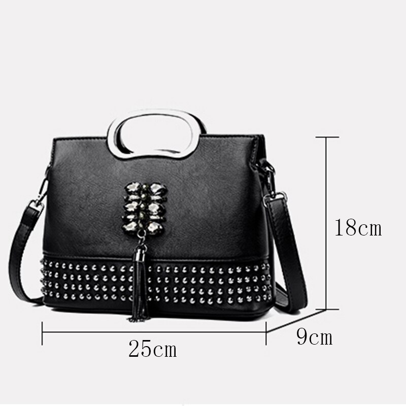 Luxe handtassen en tassen schoudertassen voor vrouwen handtassen met ketting en kwastjes crossbody tas