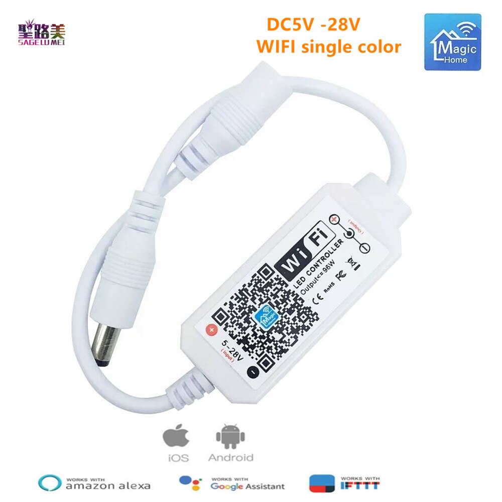 Magic Home DC5V 12V 24V Bluetooth controlador WiFi inalámbrico, RGB/RGBW IR RF LED Controller para 5050 WS2811 WS2812B Pixel led strip