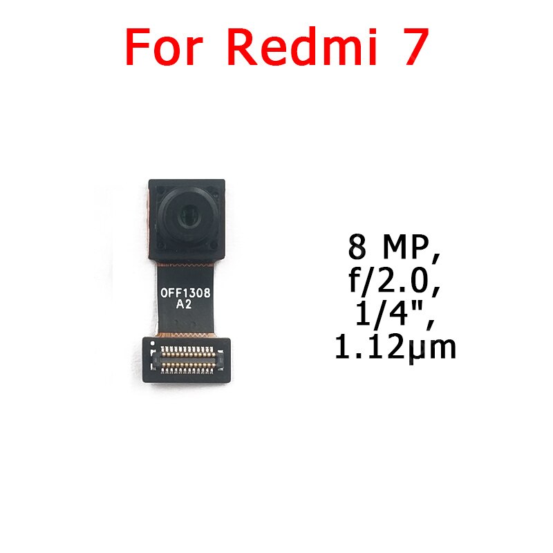 Originele Voor Achter Back Camera Voor Xiaomi Redmi 7 Belangrijkste Facing Camera Module Flex Kabel Vervangende Onderdelen: Redmi 7 Front