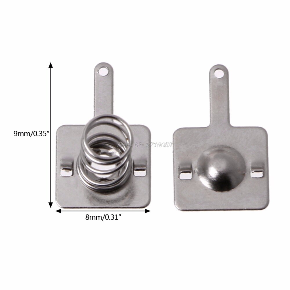 100 Pcs Metal Battery Spring Plate Set for AA AAA Positive Negative Contact Whosale&amp