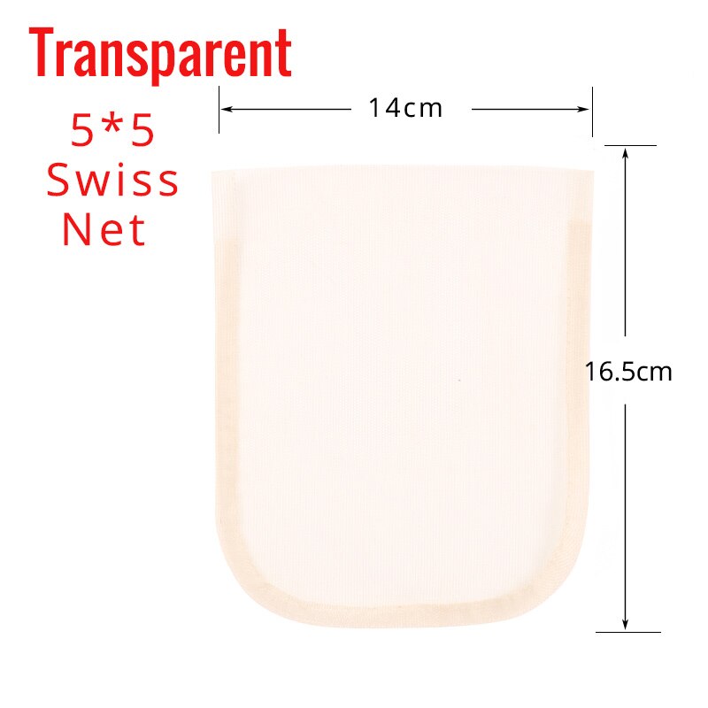 Nunify 1 Stks/partij Goedkope Hd Kant Voor Pruik Maken Diy Pruik Maken Accessoires Haar Tools Zwitserse Kant Haar Netto 4pcs Houten Pruik Naald: transparent 5x5