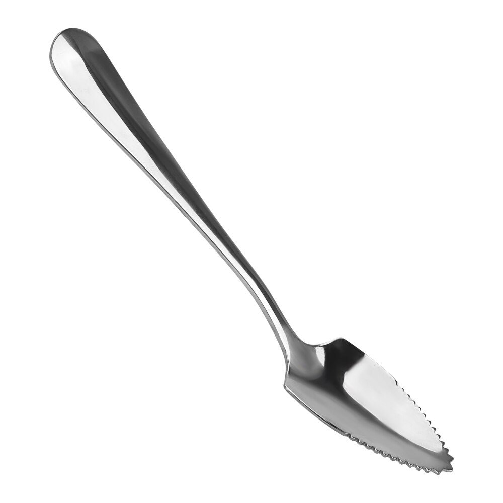 Fruit Grapefruit Lepel Dessert Koffie Lepel Gekartelde Rand Servies Bestek Lange Steel Rvs: Default Title