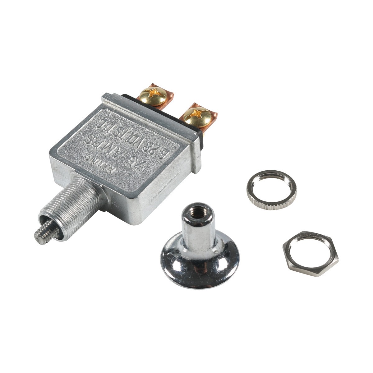Zwaar uitgevoerde push-pull-schakelaar aan/uit 75 AMP 6-28V DC 2 posities spst aan/uit voor auto's, vrachtwagens