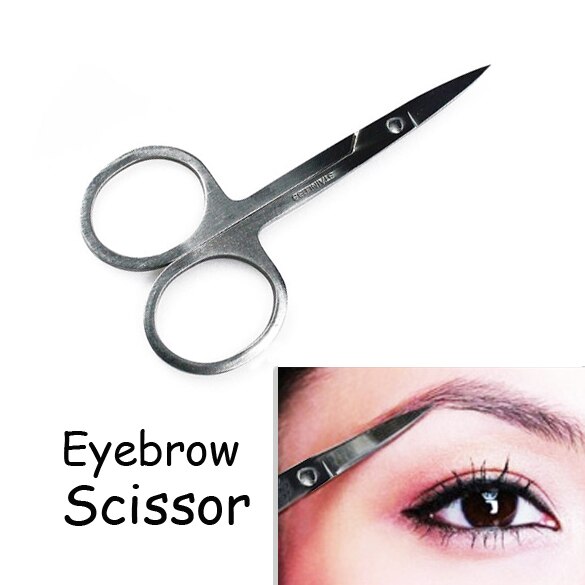 Outil de maquillage coréen pour les sourcils, ciseaux de manucure, coupe nez, en acier inoxydable, à tête pointue