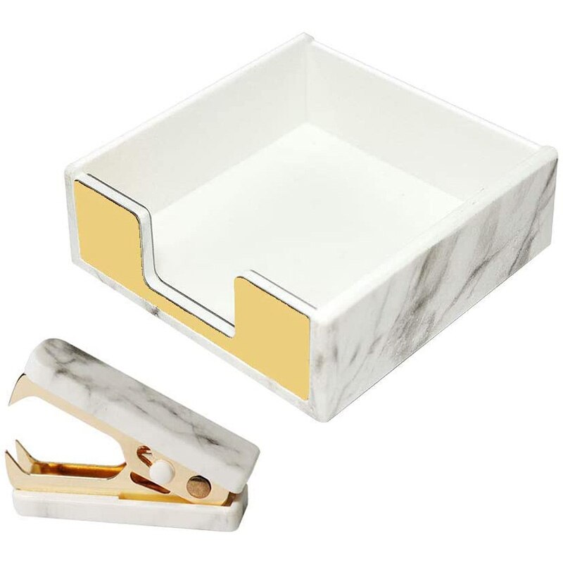 Sticky Note Holder Memo Pads Mini Staples Removers Puller Tool Office Supplies Set for Desk Accessories Organizer