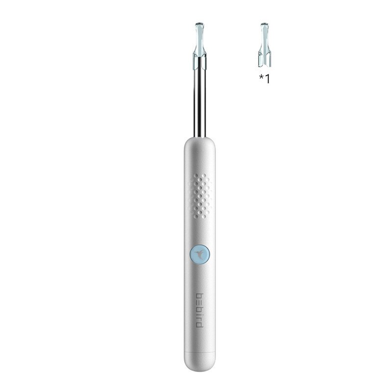 Xiaomi Bebird R1 Wireless Intelligent Visual Ear Sticks Endoscope 300W High Precision Earpick Mini Camera Otoscope Ear Cleaner: White