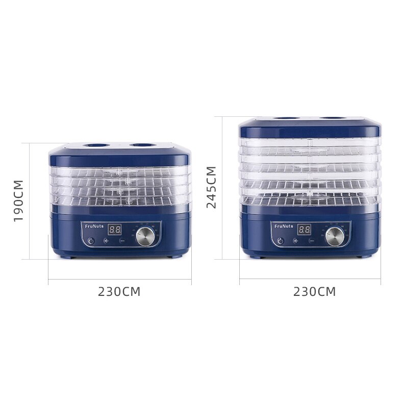 Dried Fruit Vegetables Herb Meat Machine Household MINI Food Dehydrator Pet Meat Dehydrated 5 trays Snacks Air Dryer EU