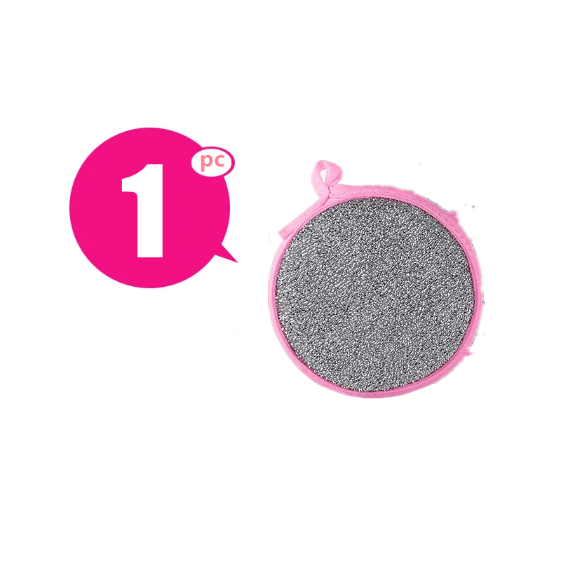10-1PC Double Side Dishwashing Sponge Household Cleaning Tools Dish Brush Cleaning Supplies Pot and Dish Cleaning Sponges: Lavender