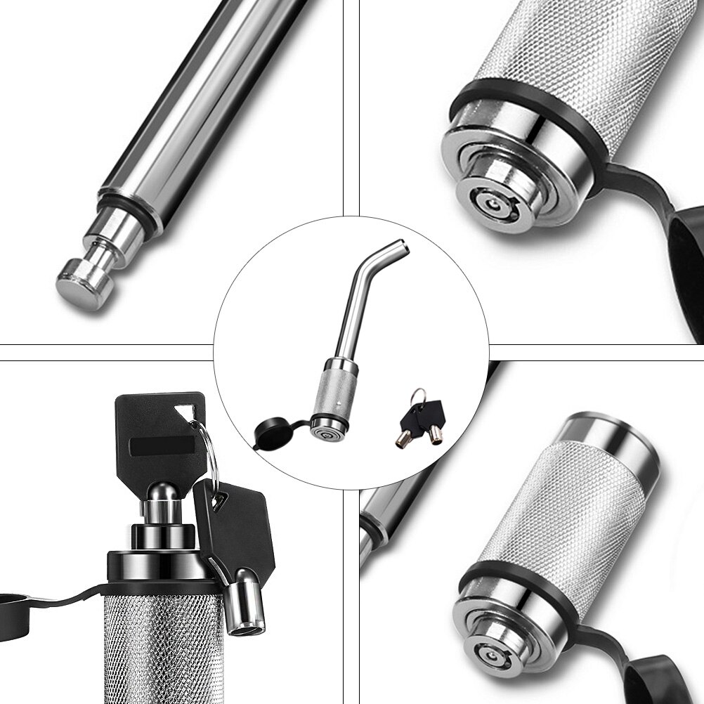 Trailer Hitch Receiver Lock Anti-Theft Hitch Pin Lock Elbow Style Hitch Pin Lock