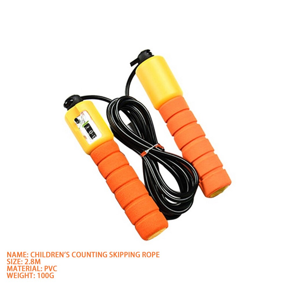 Corda de salto com corda de salto de alta velocidade pesada corda corda comba crossfit para saltar skakanka sportowa velocidade corda crossfit: Children orange