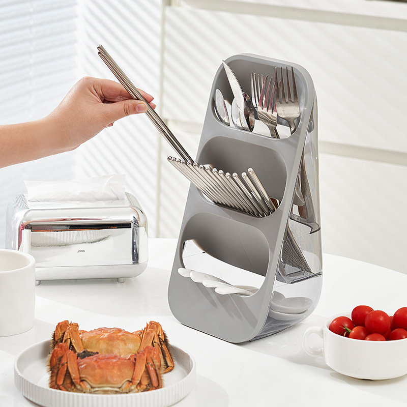 Bestek Opbergvak Mes Blokhouder Servies Organisator Lepel Vork Scheidingsdoos Keukenlade Plastic Container Kast