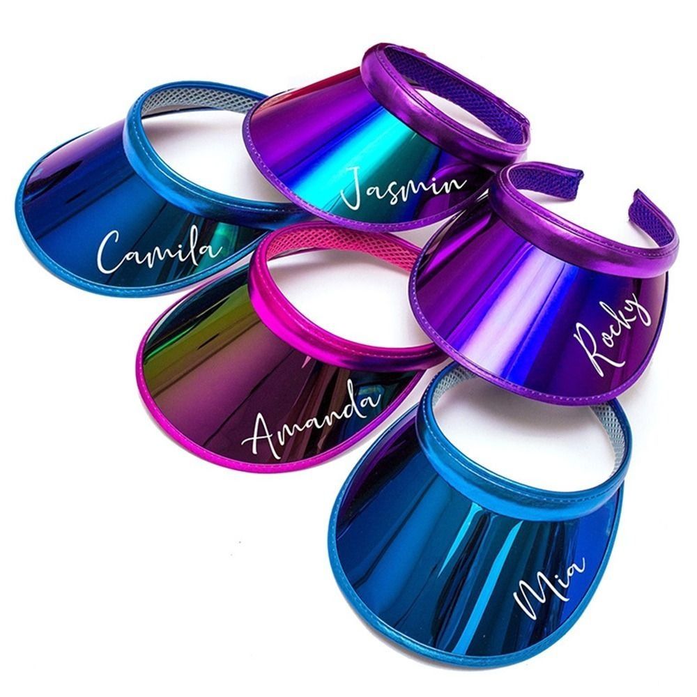 Pvc sommerbaseballhatt gjennomsiktig plast sportsvisirer dame menn anti-uv solhette utendørs solskjermhatt