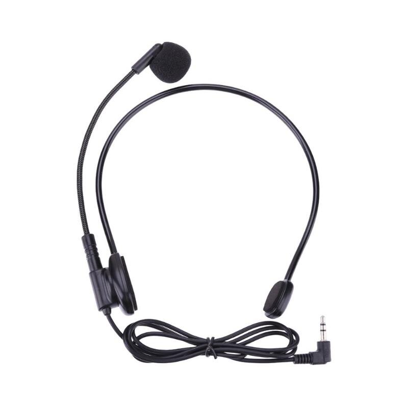 Wired Headset Microphone Conference Microphone Head-mounted Flexible Boom Audio Sound Amplifier For Teaching Lecture Tour Guide