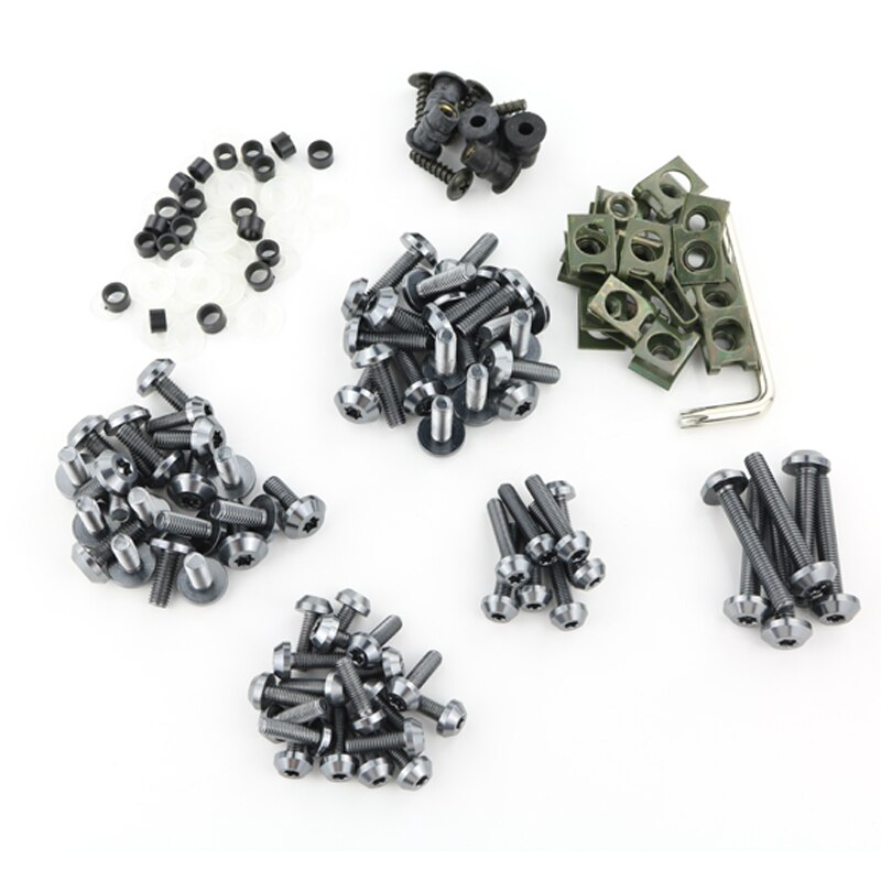 Idéal pour BMW R1150R R1200R R1200RS R1250RT R1200RT R1200ST R1200GS LC/ADV moto CNC en aluminium complet carénage boulons Kit vis