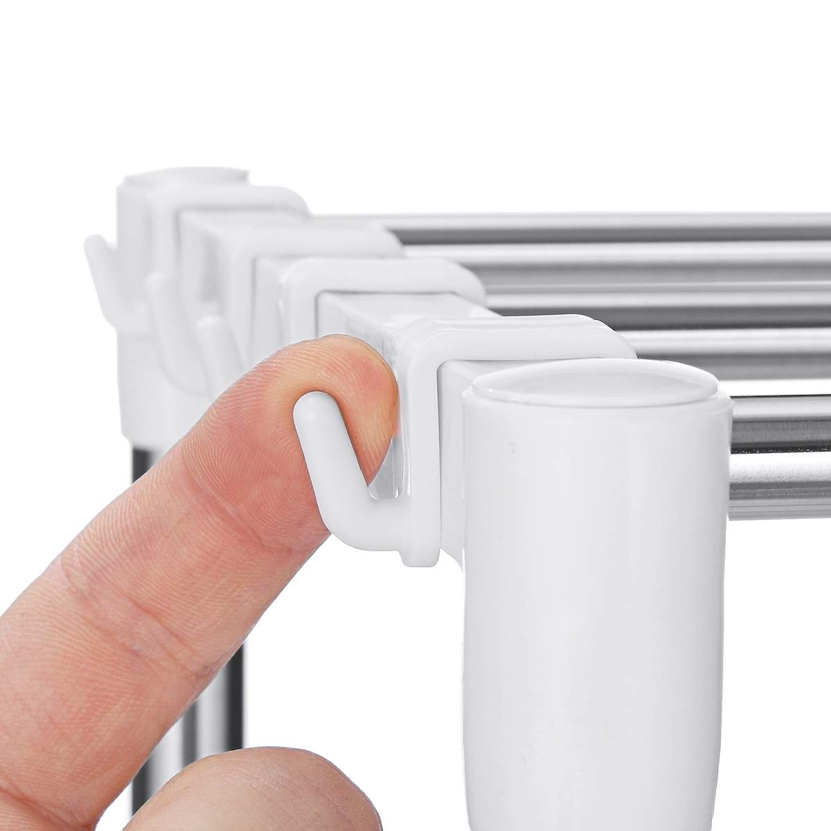 Stainless Steel Adjustable Multifunctional Microwave Oven Shelf Rack Standing Type Double Kitchen Storage Holders