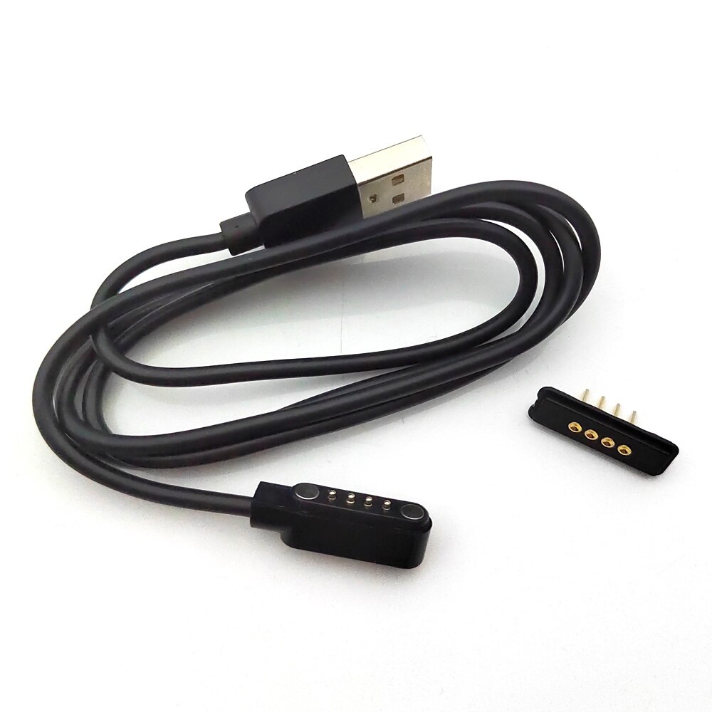 1Set 4P 2.54mm Magnetic USB Charging Cable Male Female PogoPin Connector Power Port Magnets Contact Pad PCB Charging Socket Jack
