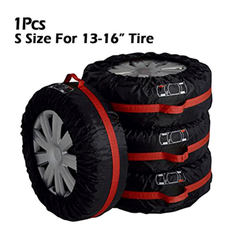 1/4Pcs Car Spare Tire Cover Case Polyester Automobile Tires Storage Bag Covers Car Tyre Accessories Vehicle Wheel Protector: 1 Pcs S Size