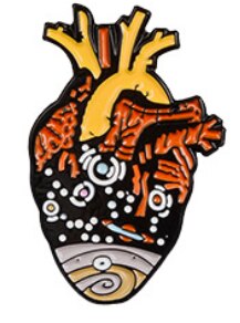 Cartoon Fun Hart Modeling Emaille Broche Oceaan Walvis Spray Bloem Vlinder Liefde Ogen Tekening Schakelaar Legering Badge Pin Sieraden: Style 11