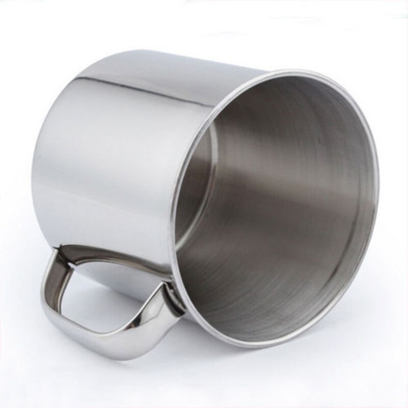 Kaffekopp i rostfritt stål bärbar lätt rostfri kaffekopp för temugg för campingresor