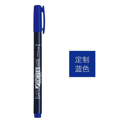 Tombow Brush Pen Practise Calligraphy Marker Pen School Supplies Lettering Soft Handwriting Pen: blue