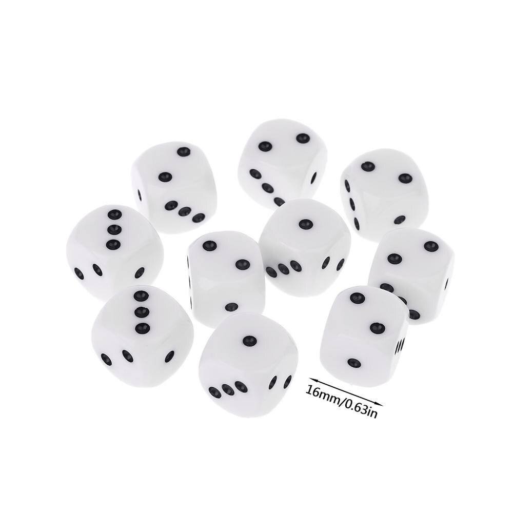 10Stck 16mm D3 Sechs Seitige Würfel Perlen Für RPG Poly Schreibtisch Tisch Spielen Spiele